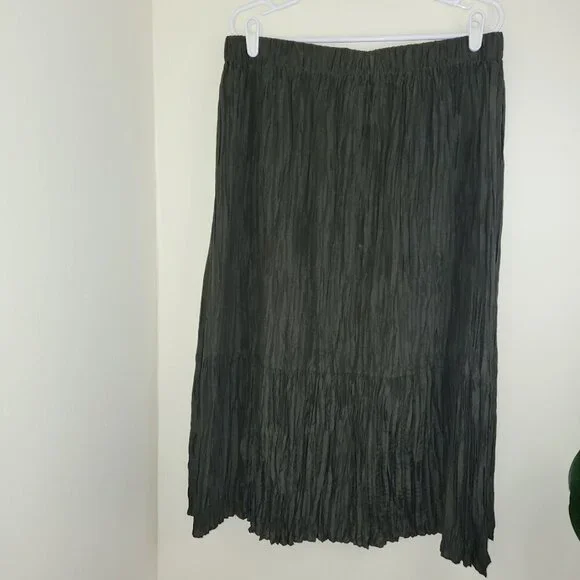 crushed silk habutai tiered dress Eileen Fisher Crushed Silk Habutai Tiered Dress In Seawd - 50% Off